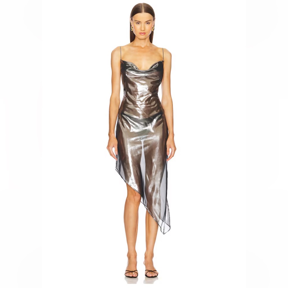NBD The Harley Midi Dress in Gunmetal XS